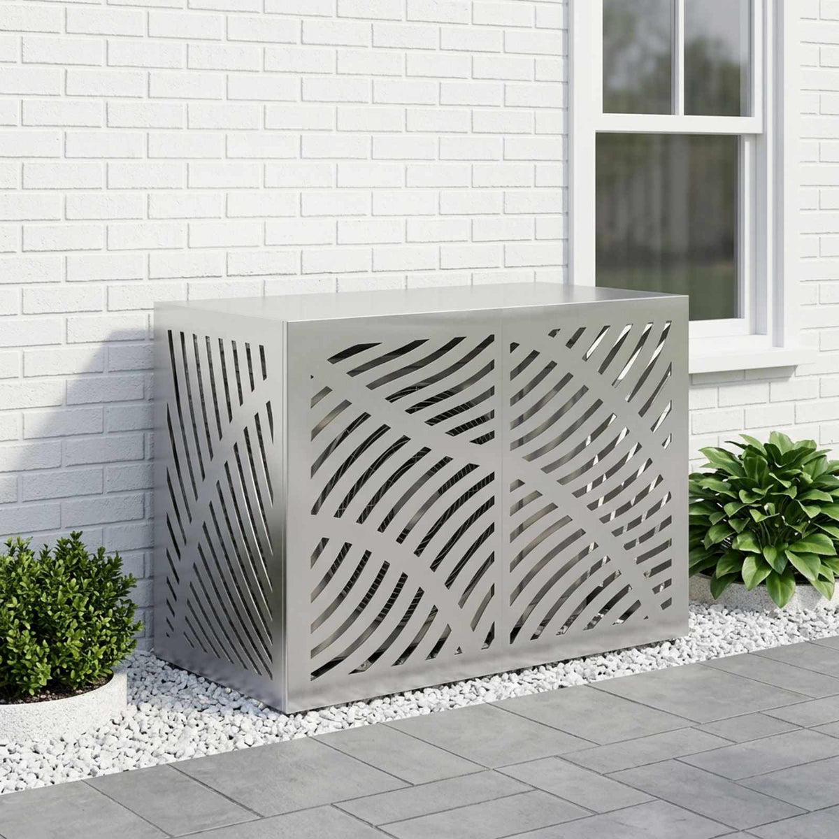 Vidaxl airconditioner hoes zilver 100 x 50 x 70 cm