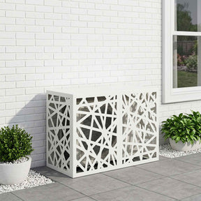 Vidaxl airconditioner hoes wit 90 x 40 x 60 cm staal