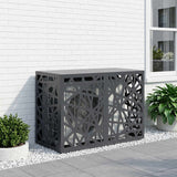 Vidaxl airconditioner hoes antraciet 90 x 40 x 60 cm staal