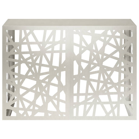 Vidaxl airconditioner hoes zilver 100 x 50 x 70 cm roestvrij staal
