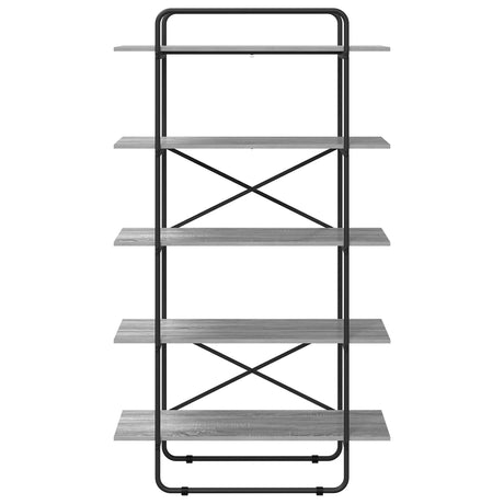 Vidaxl boekenrek 5-laags 100 x 35 x 175,5 cm pb grijs sonoma