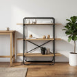Vidaxl boekenrek 3-laags 100 x 35 x 105 cm pb artisanaal eiken