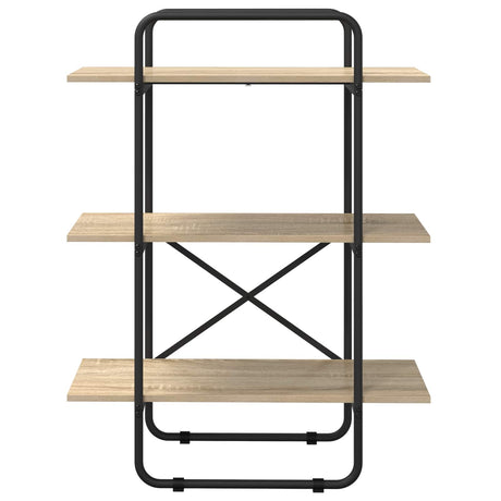 Vidaxl boekenrek 3-laags 60 x 35 x 105 cm pb sonoma eiken