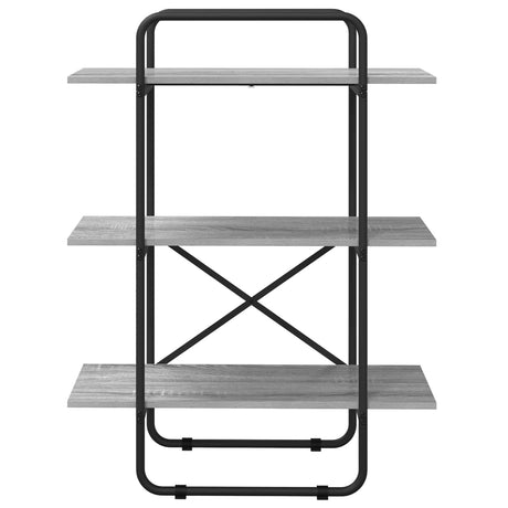Vidaxl boekenrek 3-laags 60 x 35 x 105 cm pb grijs sonoma