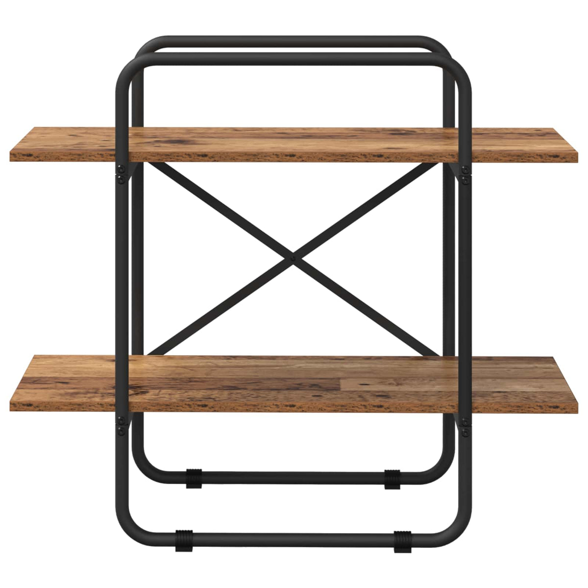 Vidaxl boekenrek 2-laags 60 x 35 x 70 cm pb eikenhout