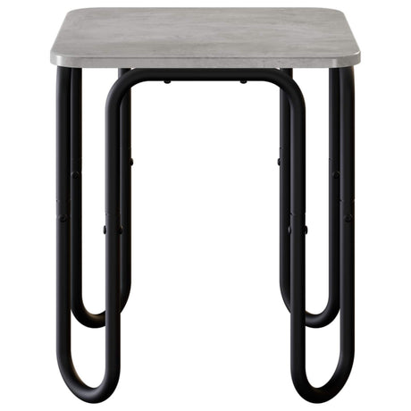 Vidaxl salontafel betongrijs 40 x 40 x 45 cm bewerkt hout