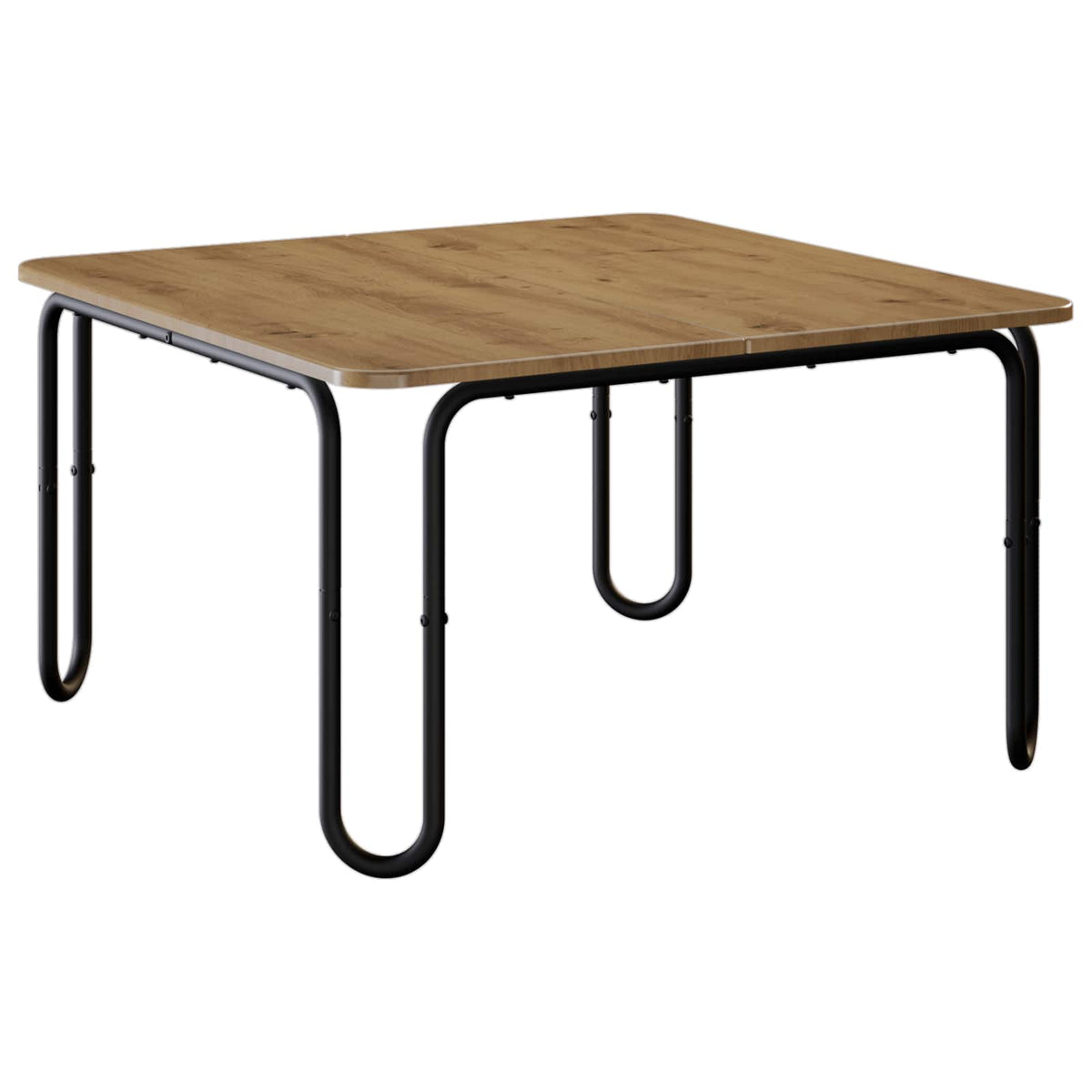 Vidaxl salontafel artisanaal eiken 100 x 100 x 45 cm bewerkt hout