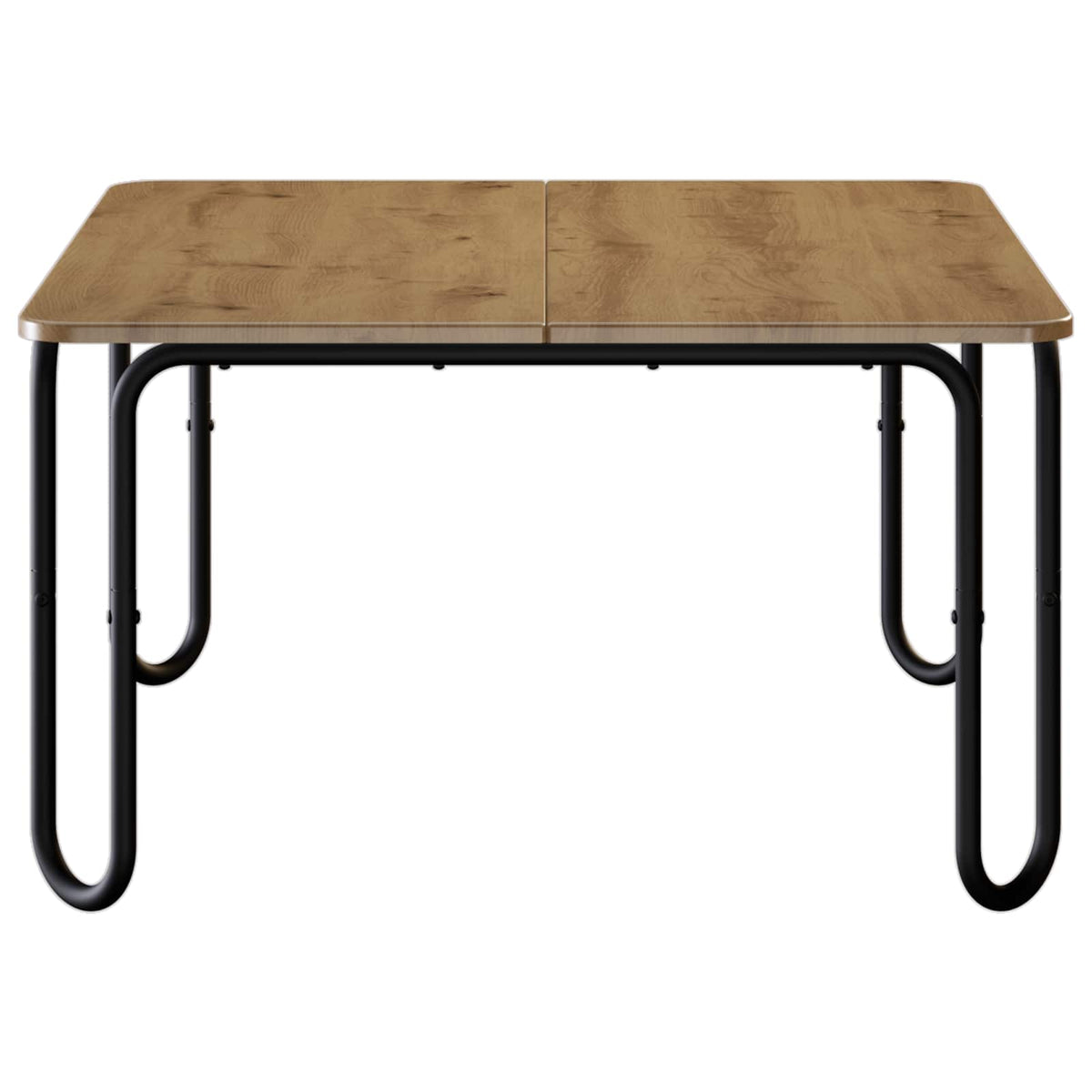 Vidaxl salontafel artisanaal eiken 100 x 100 x 45 cm bewerkt hout