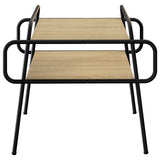 Vidaxl salontafel sonoma eiken 50 x 50 x 51 cm bewerkt hout