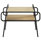 Vidaxl salontafel sonoma eiken 70 x 50 x 51 cm bewerkt hout