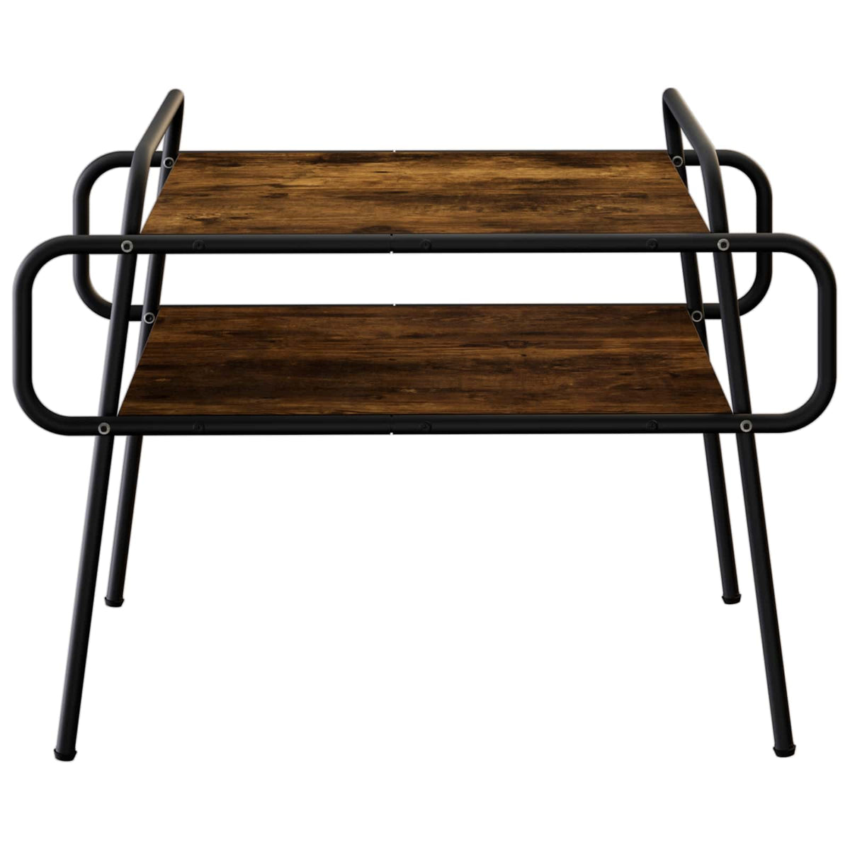 Vidaxl salontafel gerookt eiken 70 x 50 x 51 cm bewerkt hout