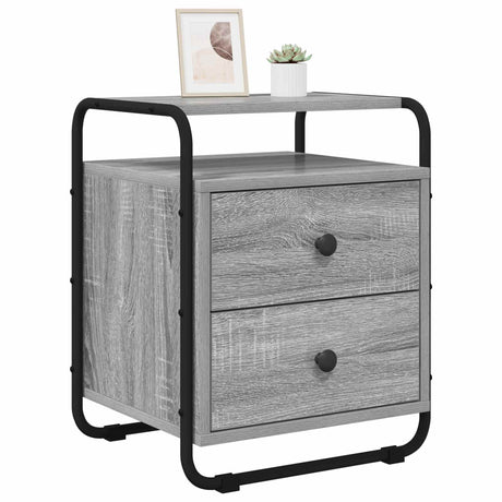 Vidaxl nachtkastje grijs sonoma 40 x 36,5 x 50 cm bewerkt hout