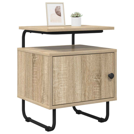 Vidaxl nachtkastje sonoma eiken 40 x 36,5 x 50 cm bewerkt hout