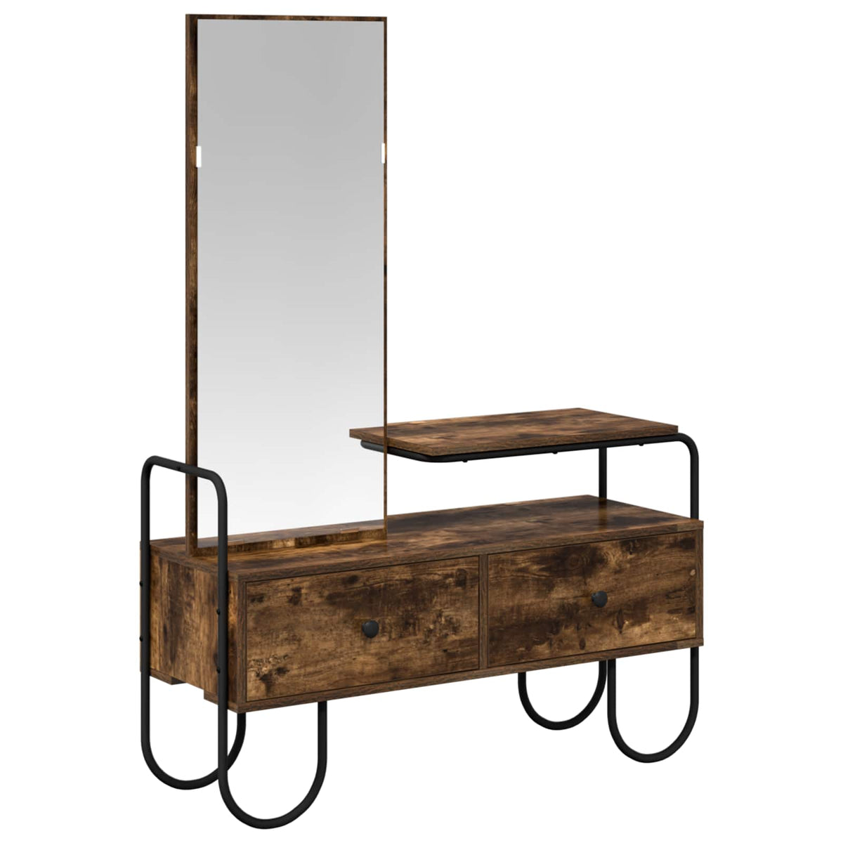 Vidaxl plafondtafel gerookt eiken 100 x 36,5 x 136 cm bewerkt hout