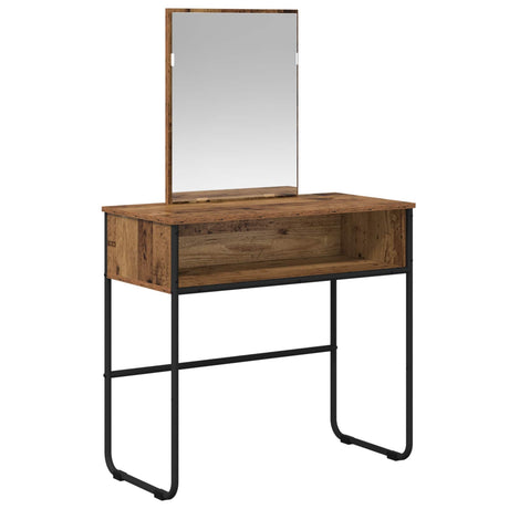 Vidaxl plafondtafel met plank oud hout 81 x 40 x 131 cm bewerkt hout