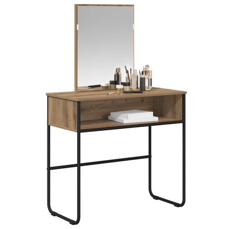 Vidaxl plafondtafel artisanaal eiken 81 x 40 x 131 cm bewerkt hout