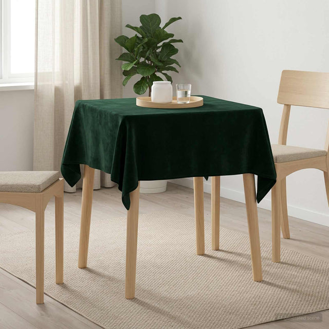 Vidaxl tafelkleed vierkant donkergroen 90 x 90 cm polyester