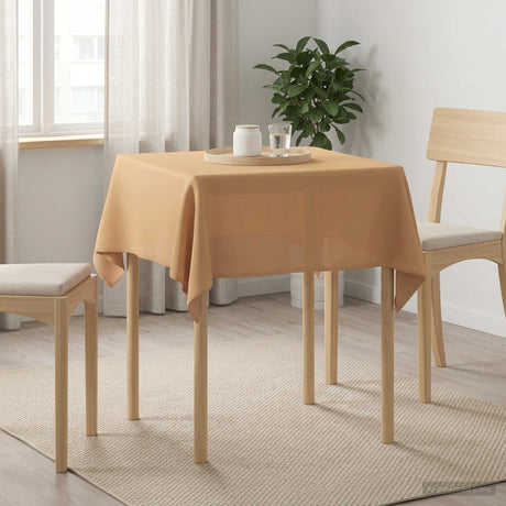 Vidaxl tafelkleed vierkant beige 90 x 90 cm polyester