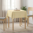 Vidaxl tafelkleed vierkant crèmewit 90 x 90 cm polyester