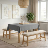 Vidaxl tafelkleed rechthoekig lichtgrijs 110 x 140 cm polyester