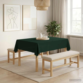 Vidaxl tafelkleed rechthoekig donkergroen 110 x 140 cm polyester