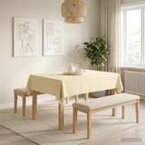 Vidaxl tafelkleed rechthoekig crèmewit 110 x 140 cm polyester