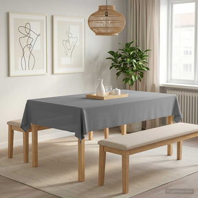 Vidaxl tafelkleed rechthoekig lichtgrijs 110 x 160 cm polyester