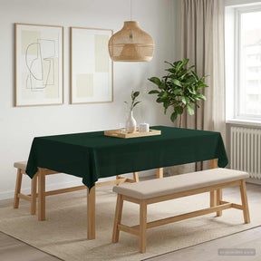 Vidaxl tafelkleed rechthoekig donkergroen 110 x 160 cm polyester