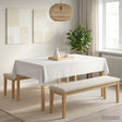 Vidaxl tafelkleed rechthoekig wit 110 x 180 cm polyester