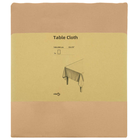 Vidaxl tafelkleed rechthoekig beige 140 x 200 cm polyester