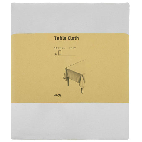 Vidaxl tafelkleed rechthoekig wit 140 x 200 cm polyester