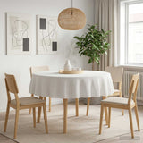 Vidaxl tafelkleed rond wit ø 140 cm polyester
