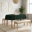 Vidaxl tafelkleed ovaal donkergroen 130 x 180 cm polyester