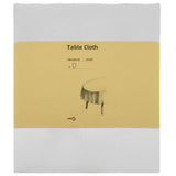 Vidaxl tafelkleed ovaal wit 160 x 220 cm polyester