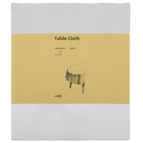 Vidaxl tafelkleed ovaal wit 160 x 220 cm polyester
