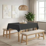 Vidaxl tafelkleed 5 st rechthoekig donkergrijs 140 x 160 cm