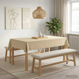 Vidaxl tafelkleed rechthoekig crèmewit 140 x 220 cm