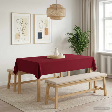 Vidaxl tafelkleed 5 st rechthoekig wijnrood 110 x 180 cm