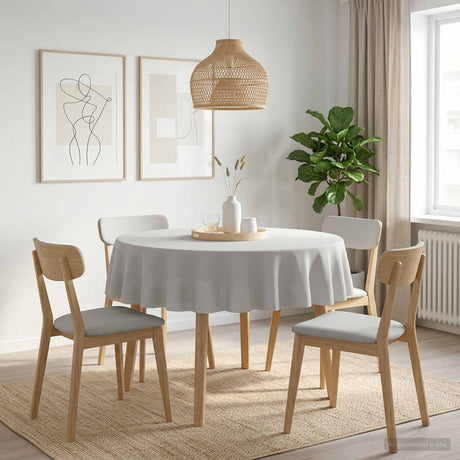 Vidaxl tafelkleed 5 st rond wit ø 180 cm