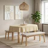 Vidaxl tafelkleed ovaal crèmewit 130 x 180 cm