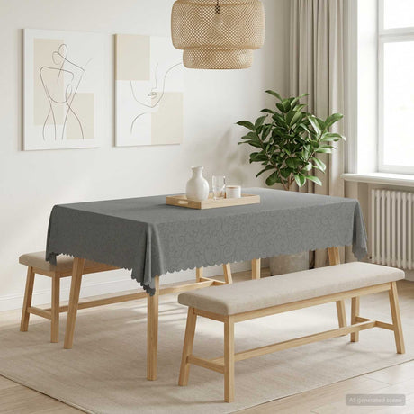Vidaxl tafelkleed rechthoekig lichtgrijs 110 x 140 cm