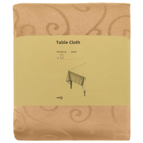 Vidaxl tafelkleed rechthoekig beige 110 x 160 cm
