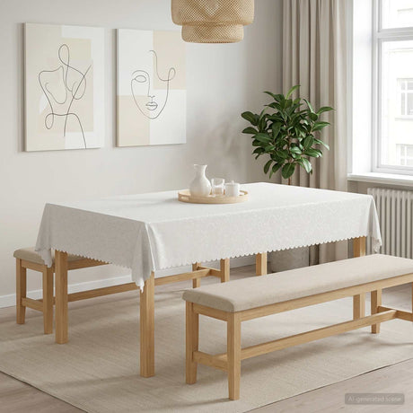 Vidaxl tafelkleed rechthoekig wit 110 x 160 cm