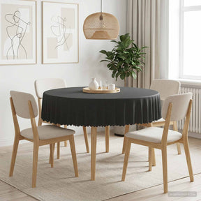Vidaxl tafelkleed rond donkergrijs ø 160 cm