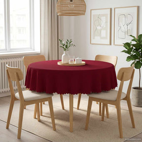 Vidaxl tafelkleed rond wijnrood ø 180 cm