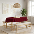 Vidaxl tafelkleed 5 st ovaal wijnrood 130 x 220 cm