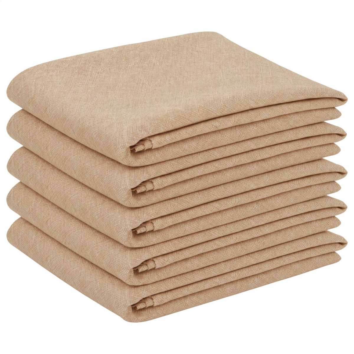 Vidaxl tafelkleed 5 st rechthoekig beige 110 x 180 cm