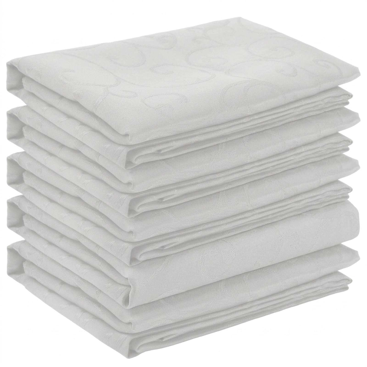 Vidaxl tafelkleed 5 st rechthoekig wit 140 x 160 cm