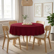 Vidaxl tafelkleed 5 st rond wijnrood ø 180 cm