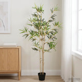 Vidaxl nepp bambo boom groen 55 x 16 x 150 cm stof en bamboe